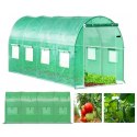 Szklarnia tunel ogrodowy foliowy 6x3x2 m 18 m² metalowy stelaż folia UV Bauerkraft