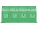 Szklarnia tunel ogrodowy foliowy 6x3x2 m 18 m² metalowy stelaż folia UV Bauerkraft