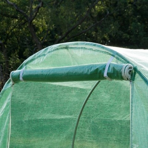 Szklarnia tunel ogrodowy foliowy 6x3x2 m 18 m² metalowy stelaż folia UV Bauerkraft