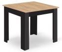 Zestaw Stół NP 80x80cm Artisan nogi czarne + 4 krzesła WAT czarne / nogi czarne