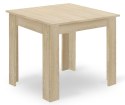 Zestaw Stół NP 80x80cm Dąb Sonoma + 4 krzesła WAT szare / nogi naturalne