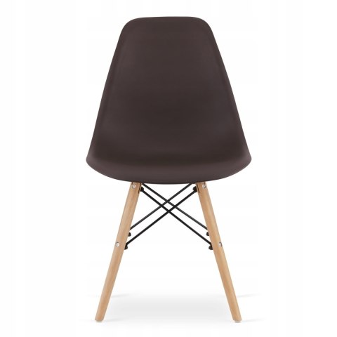 Zestaw stół prostokątny ADRIA 120x80cm biały + 4 krzesła OSAKA kawowe