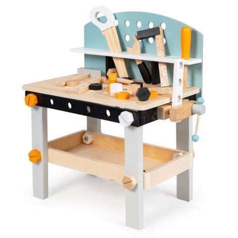 Drewniany warsztat dla dzieci stół narzędziowy 38 elementów ECOTOYS ECOTOYS
