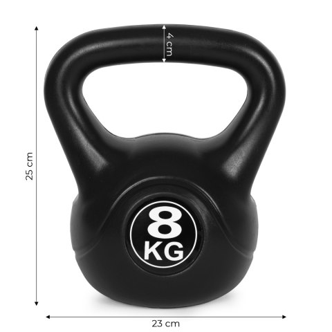 Kettlebell kettle 8 kg do ćwiczeń hantla kula odważnik obciążenie ciężar fitness ModernHome ModernHome