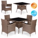 Komplet mebli ogrodowych z technorattanu 4 krzesła + stół MultiGarden MultiGarden