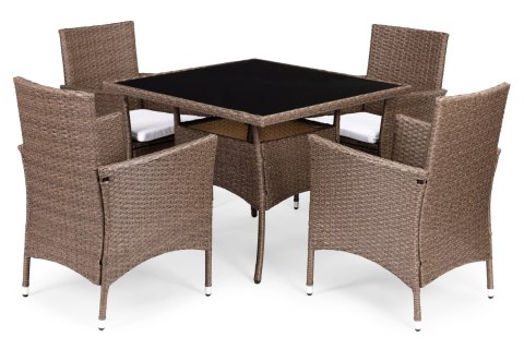 Komplet mebli ogrodowych z technorattanu 4 krzesła + stół MultiGarden MultiGarden