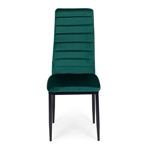 Krzesła z wyprofilowanym oparciem- VELVET ZIELONY - 4 sztuki MEBELKI24