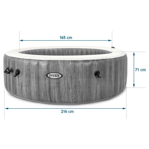 Nadmuchiwane SPA basen z hydromasażem 6 os. 216x71 cm WIFI akcesoria premium INTEX 28442 INTEX
