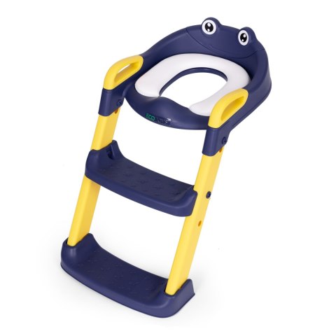 Nakładka na toaletę dla dzieci ze schodkami i drabinką niebieska ECOTOYS ECOTOYS