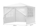 Namiot pawilon ogrodowy handlowy 3x3 m 4 ścianki biały MultiGarden MultiGarden