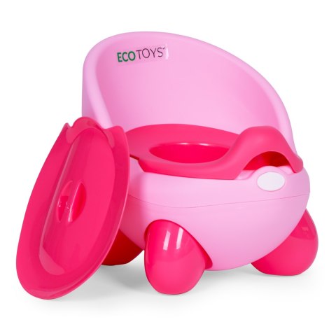 Nocnik toaleta sedes dla dzieci wyjmowany wkład antypoślizgowe nóżki różowy ECOTOYS ECOTOYS