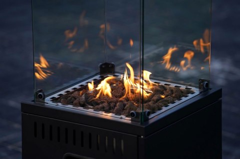 Ogrzewacz gazowy promiennik grzejnik 13 kW szklany na ogród patio reduktor kamienie wulkaniczne pokrowiec MultiGarden MultiGarden