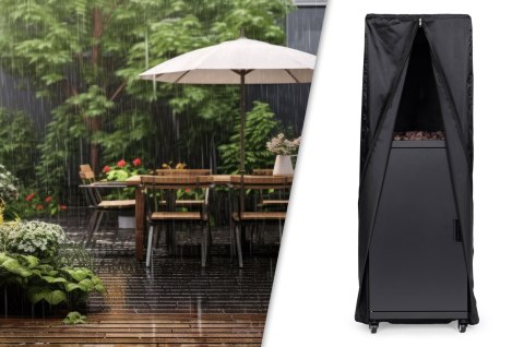 Ogrzewacz gazowy promiennik grzejnik 13 kW szklany na ogród patio reduktor kamienie wulkaniczne pokrowiec MultiGarden MultiGarden