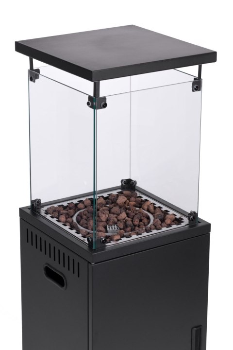 Ogrzewacz gazowy promiennik grzejnik 13 kW szklany na ogród patio reduktor kamienie wulkaniczne pokrowiec MultiGarden MultiGarden