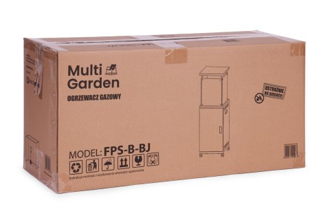 Ogrzewacz gazowy promiennik grzejnik 13 kW szklany na ogród patio reduktor kamienie wulkaniczne pokrowiec MultiGarden MultiGarden