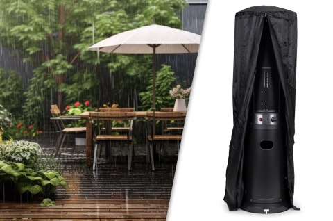 Ogrzewacz parasol gazowy grzejnik 11 kW szklany na ogród patio reduktor wąż pokrowiec MultiGarden MultiGarden