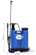 Opryskiwacz ciśnieniowy plecakowy 16L ogrodowy ręczny 2-4 bar długa lanca 4 dysze szelki MultiGarden MultiGarden