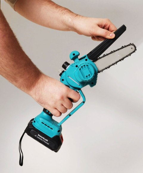 Piła łańcuchowa akumulatorowa mini pilarka ręczna silnik bezszczotkowy 21V + walizka LONGWELL INDUSTRIAL LTD