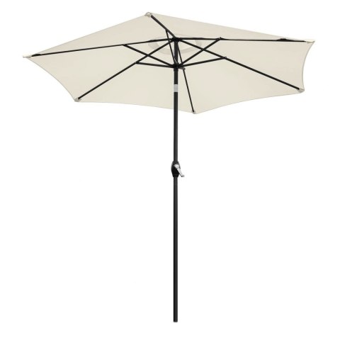 Składany parasol ogrodowy balkonowy regulowany 210 cm beżowy LONGWELL INDUSTRIAL LTD