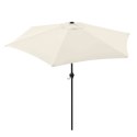 Składany parasol ogrodowy balkonowy regulowany 210 cm beżowy LONGWELL INDUSTRIAL LTD