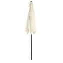 Składany parasol ogrodowy balkonowy regulowany 210 cm beżowy LONGWELL INDUSTRIAL LTD