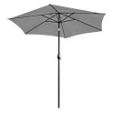 Składany parasol ogrodowy balkonowy regulowany 210 cm szary LONGWELL INDUSTRIAL LTD