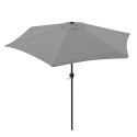 Składany parasol ogrodowy balkonowy regulowany 210 cm szary LONGWELL INDUSTRIAL LTD