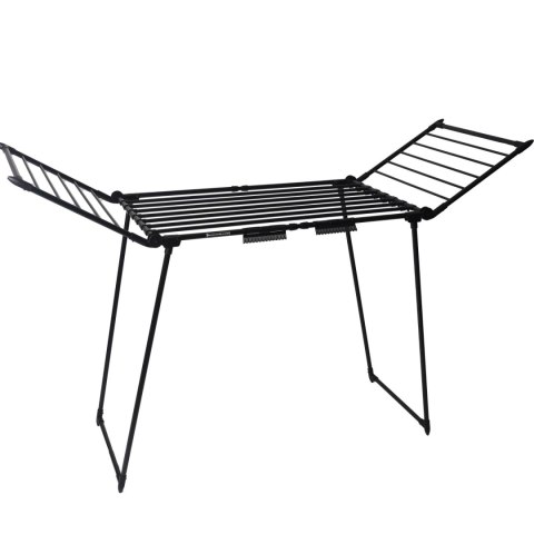 Suszarka na pranie odzież bieliznę stojąca rozsuwana balkonowa 27 metrów czarna LONGWELL INDUSTRIAL LTD