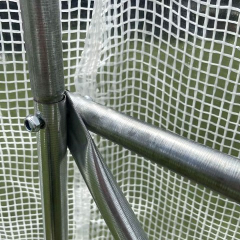 Szklarnia tunel ogrodowy 3x2x2 m foliowy wielosezonowy metalowy stelaż biała folia 2 wejścia LONGWELL INDUSTRIAL LTD