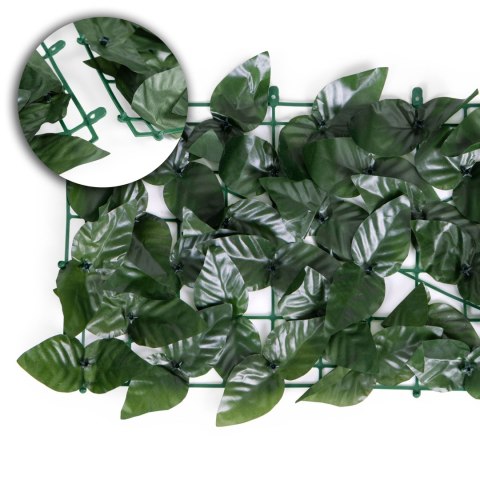 Sztuczny bluszcz żywopłot 3 szt. 500x150 cm zielona osłona na balkon maskująca MultiGarden