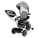 Trójkołowy rowerek spacerówka 2w1 obracane siedzisko składany daszek szary ECOTOYS ECOTOYS
