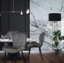 Zestaw 4 krzeseł do salonu jadalni nowoczesne krzesło szary welur ModernHome ModernHome