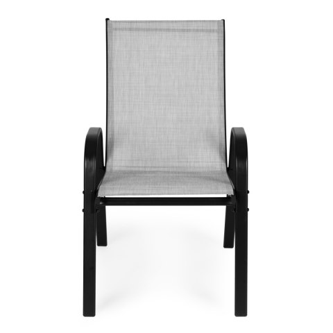 Zestaw komplet 2 krzeseł ogrodowych na taras balkon jasny szary MultiGarden MultiGarden