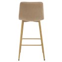 Hoker NADO - aksamit brąz / nogi dąb x 1