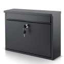 Skrzynka na listy 37,5x30,5x12 cm czarna HM-860