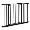 Bramka barierka zabezpieczająca 74-132 cm na schody i drzwi stal dodatkowe panele czarna ECOTOYS ECOTOYS