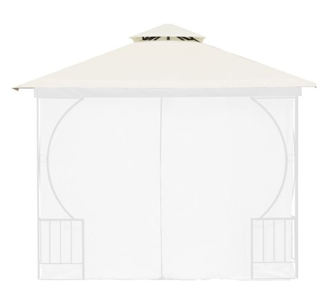 Dach do pawilonu ogrodowego 3x3 m wodoodporne poszycie otwór wentylacyjny beżowy MultiGarden MultiGarden