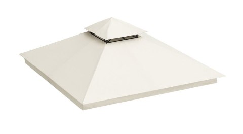 Dach do pawilonu ogrodowego 3x3 m wodoodporne poszycie otwór wentylacyjny beżowy MultiGarden MultiGarden