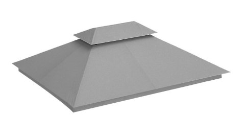 Dach do pawilonu ogrodowego 3x4 m wodoodporne poszycie otwór wentylacyjny szary MultiGarden MultiGarden