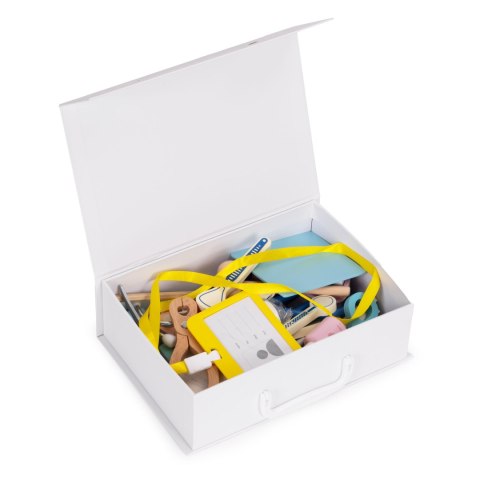 Drewniany zestaw małego lekarza walizka medyczna dla dzieci 34 elementy MULTISTORE