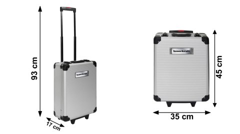 Duży zestaw narzędzi walizka narzędziowa na kółkach 189 elementów klucze wkrętaki bity LONGWELL INDUSTRIAL LTD