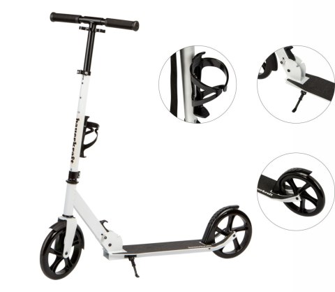 Hulajnoga miejska dla dzieci i młodzieży składana regulacja wysokości 91-101 cm koła 200 mm uchwyt na bidon Bauerkraft