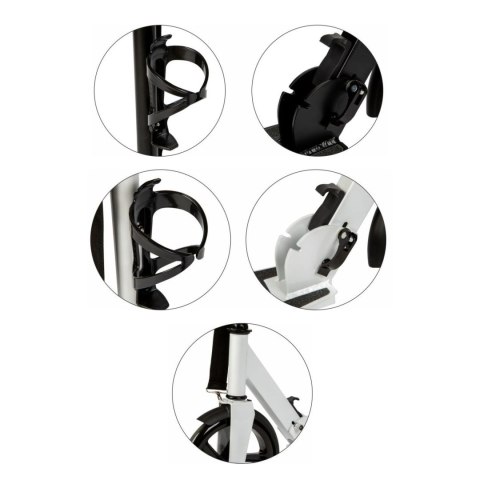 Hulajnoga miejska dla dzieci i młodzieży składana regulacja wysokości 91-101 cm koła 200 mm uchwyt na bidon Bauerkraft