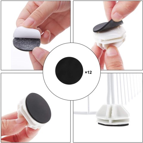 Kojec modułowy zagroda dla małych zwierząt gryzoni chomika świnki morskiej biały LEOBERT