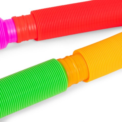 Kolorowe rurki sensoryczne pop tube dla dzieci tuby antystresowe do łączenia 60 sztuk MULTISTORE