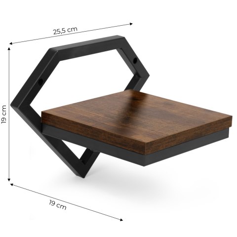 Kwietnik ścienny półka wisząca na kwiaty ozdoby loft diament ModernHome ModernHome