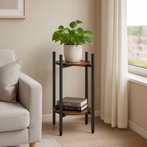 Kwietnik stojący stojak na kwiaty ozdoby 2 poziomy loft ModernHome ModernHome