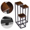 Kwietnik stojący stojak na kwiaty ozdoby 3 półki loft ModernHome ModernHome