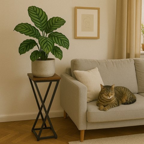 Kwietnik stojący stojak na kwiaty ozdoby geometryczny loft ModernHome ModernHome