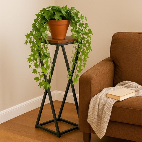 Kwietnik stojący stojak na kwiaty ozdoby geometryczny loft ModernHome ModernHome